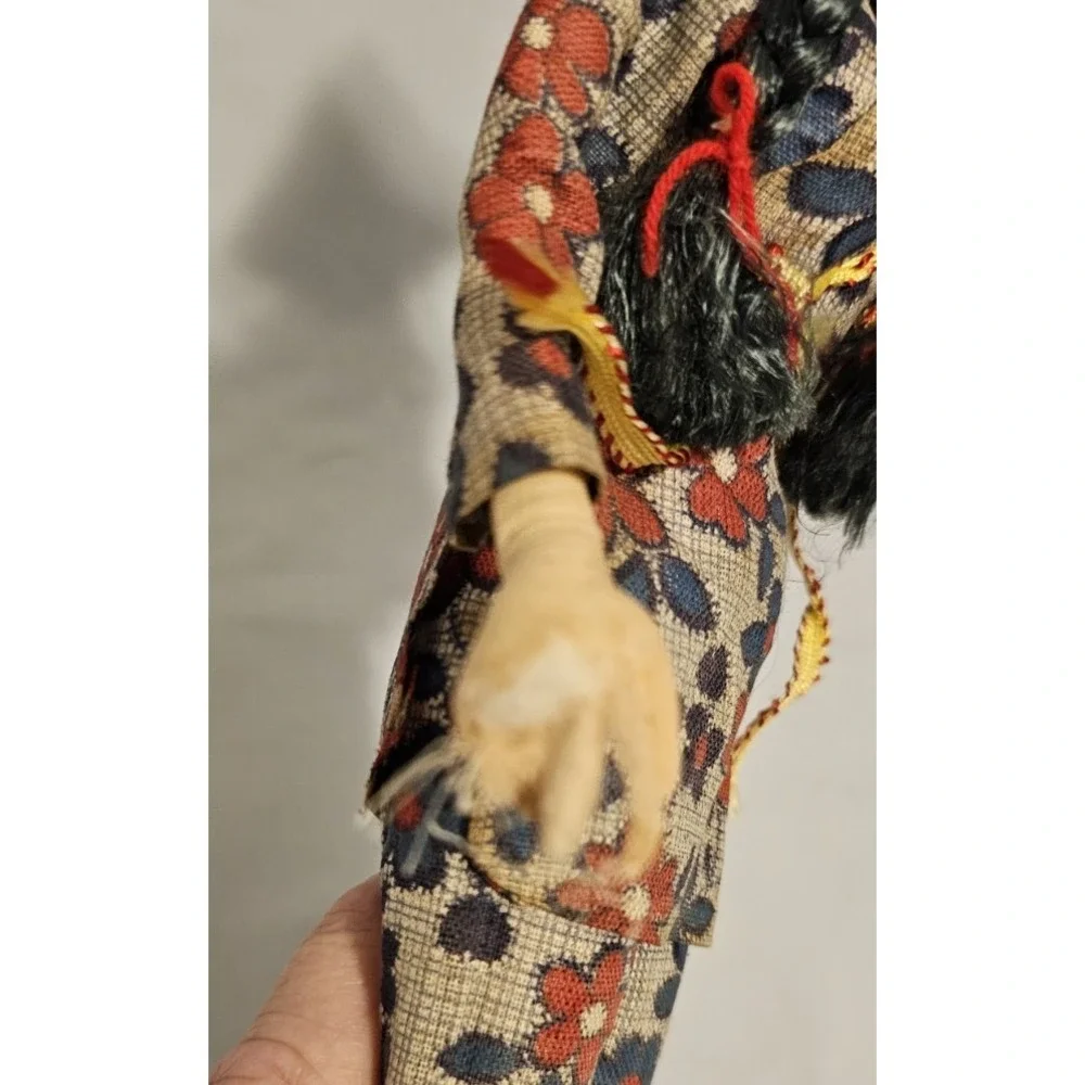 Vintage Nylon Doll, Asian Woman in Traditional Dress with Baby, 13